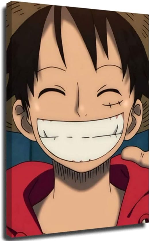 Una pieza Luffy con una gran sonrisa Popular Video GamePosters e