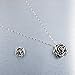 Designer Stainless Steel Rose Pendant - Large - for Women and Girls