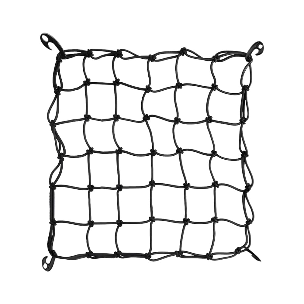 IV:XX Elasticated Grow Tent Scrog Netting With 4 Hooks, Plant Support Net For Vegetables, Car & Luggage Netting, Fruiting Flowers, Heavy Duty Elasticated Net Trellis Support (1.5m x 1.5m)