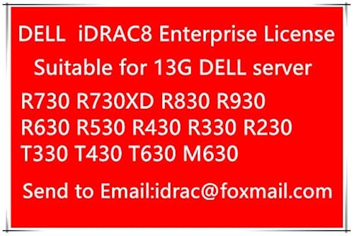 Buy Generies IDRAC8 Enterprise License For DELL R330 R430 R530 R630 R730 R730XD R830 R930 Online At Lowest Price Ever In India | Check Reviews & Ratings - Shop The World - Foto 10