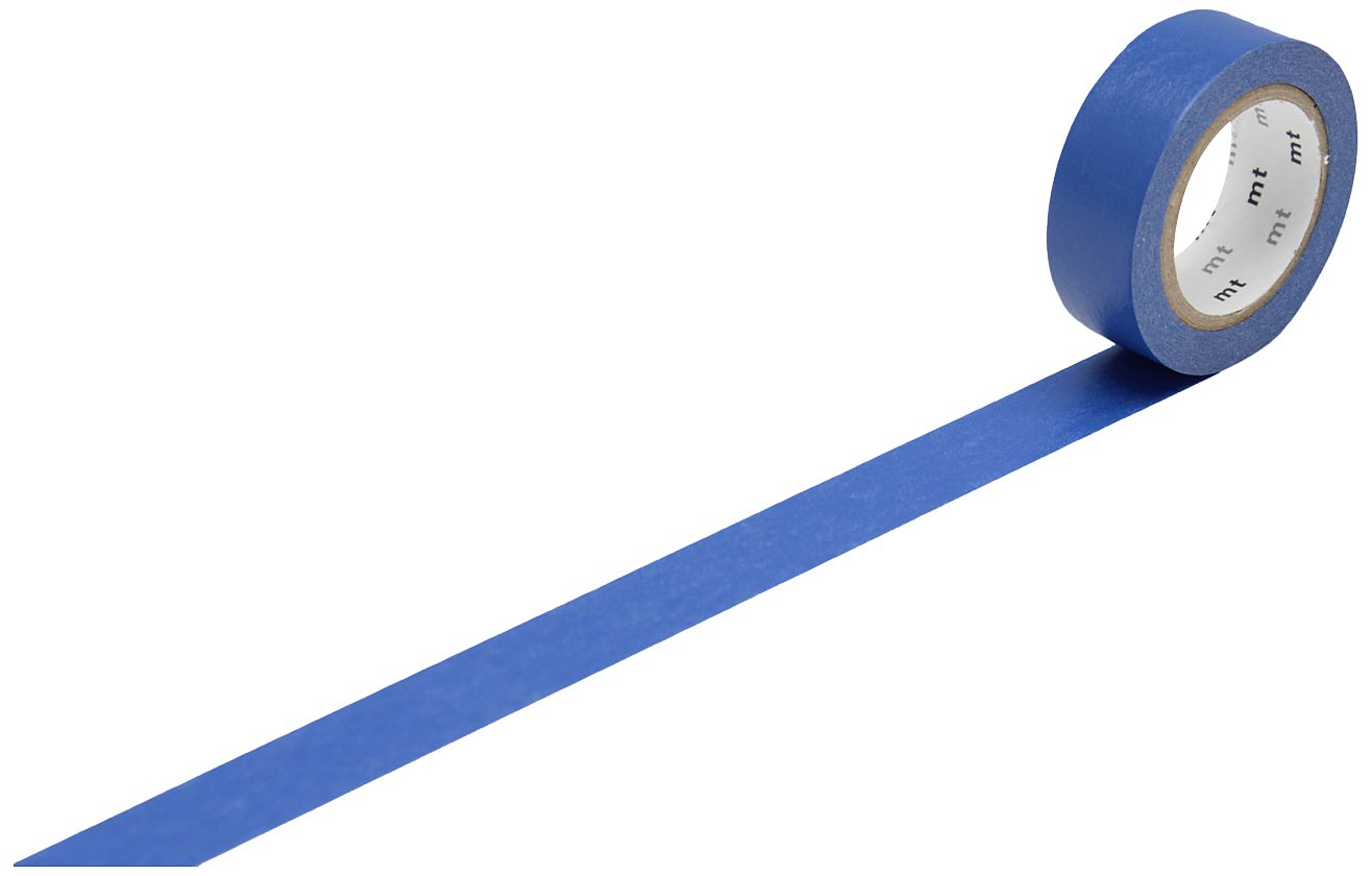 mt Ruri Washi Masking Tape Roll - Blue