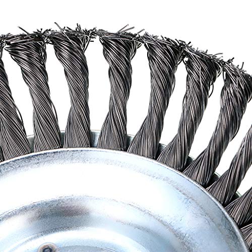 image for Skelang 6 Inches Trimmer Head Cutter, Round Steel Wire Brush Cutter He