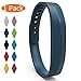 KingAcc Compatible Fitbit Flex 2 Bands, Soft Silicone Replacement Band for Fitbit Flex 2 with Metal Buckle Fitness Wristband Strap for Women Men