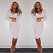 Ecowish Women's Crop Top Skirt Two Piece Outfit Bodycon Bandage Club Dress