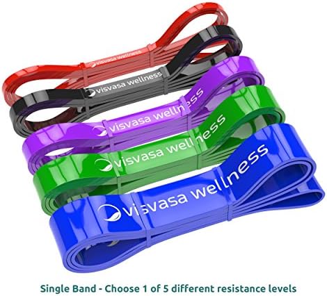 Assisted Pull Up Bands - Mobility Bands - Squats Bands - Stretch Bands - Resistance Bands Individual or SET - with eGuide. Extra Durable Rubber Assistance Bands.