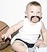 Hipsterkid Mustachifier Pacifier 0-6 Months | BPA-Free, Orthodontic Silicone Nipple | Cute, Funny, Mustache Binkies | Gift for Babies, Newborns, Infants, Toddlers (Cowboy)