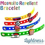 Mosquito Repellent Charm Bracelet. 100% NATURAl, DEET-FREE and Highly Effective! Safe For All Ages. (pack of 4)
