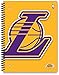 Los Angeles Lakers NBA 1-Subject School Notebooks, 2 Pack, 70 Pages Each, 8