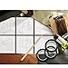 Braudel 7pcs 3 mm 1/8 inch Black Self-Adhesive Width Whiteboard Gridding Tape