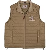 Lazy J Ranch Wear Men's Lightweight Relaxed Fit - Tan, Comfortable Western Style Vest for Men.