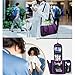 WANDF Expandable Toiletry Bag Hanging Dopp Kit TSA Approved Bottles Water-Resistant Bathroom Bag for Men Women Water-resistant Nylon, Purple
