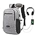 MUMAREN Laptop Backpack, Travel Laptop Backpack School Backpack with USB&Audio port Large capacity Water repellent Anti-Theft.Fits 15.6 inch Laptop/Notebook/Tablet. (Grey)
