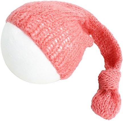 funie Newborn Baby Infants Cute Hand-knitted Crochet Mohair Hat Cap Photography Props Winter Wool Knit Ski Hat