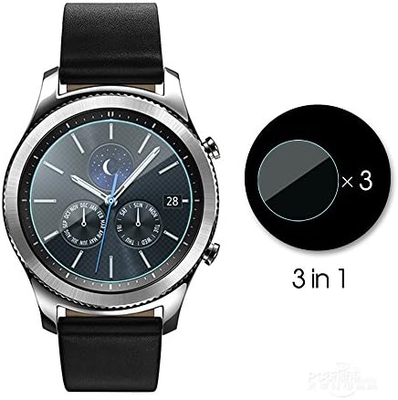FilmPro Glass for Samsung Gear S3 (Frontier / Classic), Screen Protector Anti-scratch Tempered Glass (3-Pack)