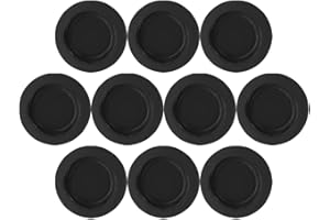 FOMIYES Piggy Bank Stoppers Rubber Bottom Plugs 10Pcs Black Flexible Caps for Savings Boxes and Figurine