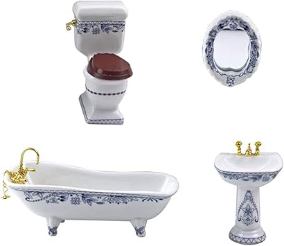 dolls house bathroom set