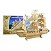 Smilelove 3D Wooden Puzzle Warship Jigsaw Puzzle Toys for Kids (European Sailing Boat)