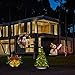 Led Christmas Light Projector - Newest Version Bright Led Landscape Spotlight with 16 Slides Dynamic Lighting Landscape Led Projector Light Show for Halloween, Party, Holiday Decoration