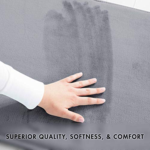 Genteele Memory Foam Toilet Bathroom Rugs UShaped Contour Toilet Mat