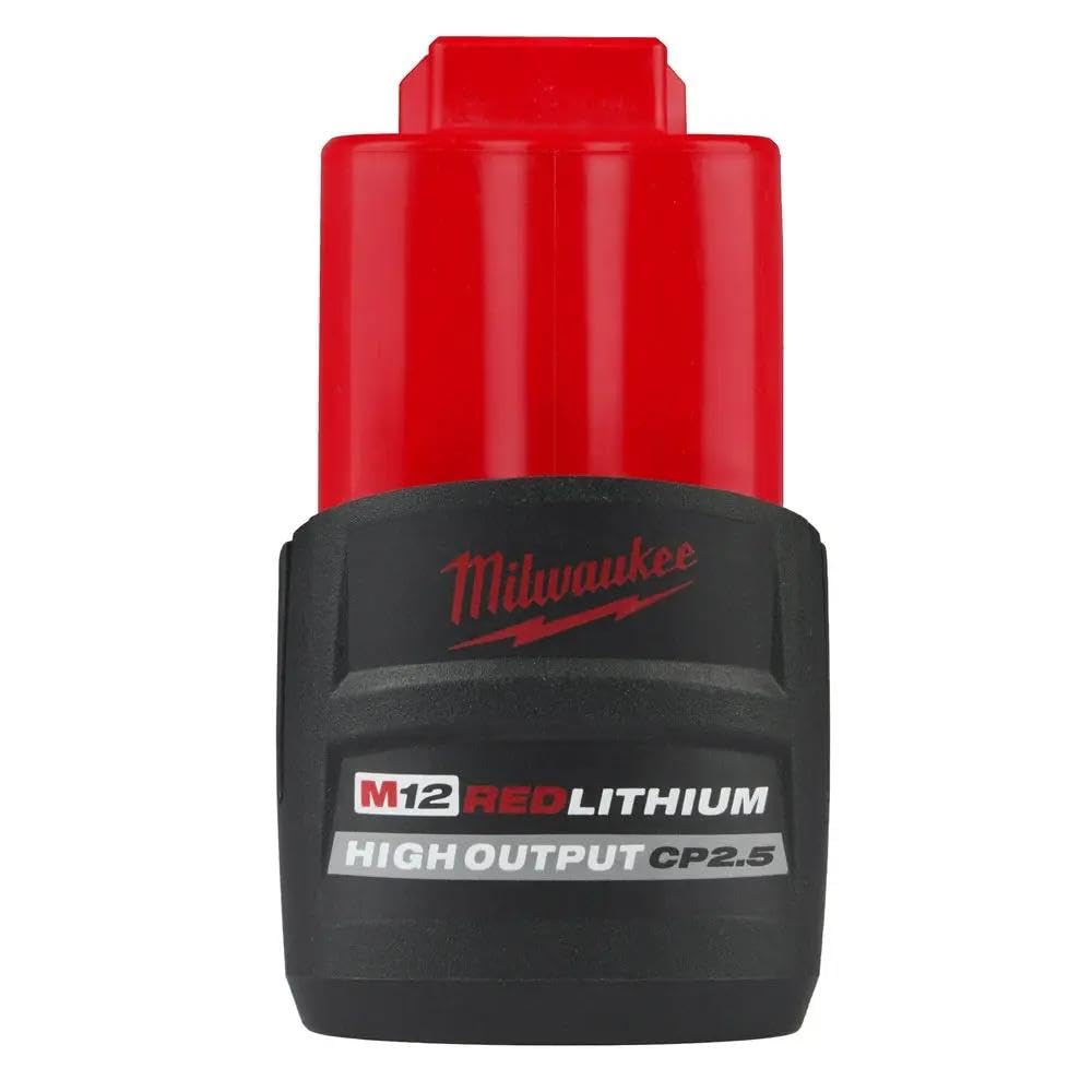 Milwaukee 48-11-2425 Batería M12 REDLITHIUM CP de alto rendimiento de 2,5 Ah