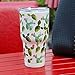 YIQIGO 30 oz. Double Wall Stainless Steel Vacuum Insulation Travel Mug Crystal Clear Lid Water Coffee Cup - Works Great for Ice Drink, Hot Beverage (cactus)