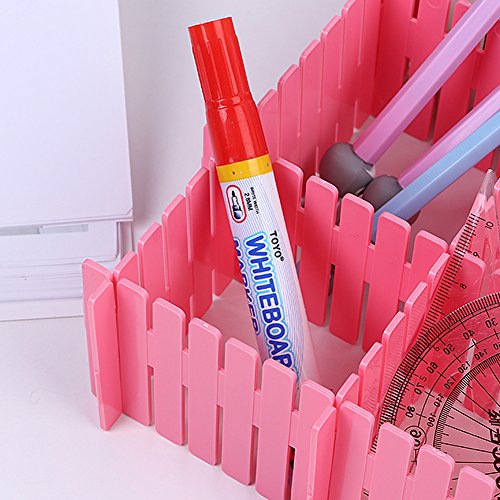 Koogel Drawer Organiser Dividers,8 PCS Plastic Dividers DIY Adjustable Drawer Storage Organizer for Underwear Socks Belt Office Supplies