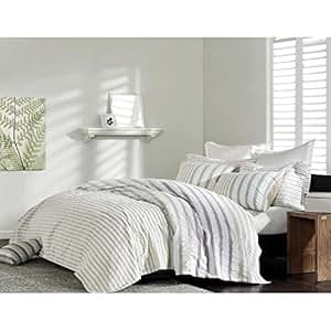 Amazon.com: White Green Striped Seersucker Duvet Cover Twin Set Gray Puckered Bedding Textured Amazon.com: White Green Striped Seersucker Duvet Cover Twin Set Gray Puckered Bedding Textured