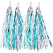 Kasteco 2 Pairs Kids Bicycle Bike Handlebar Scooter Streamers (Blue Silver)thumb 3