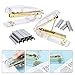 FIDGET PENCIL Gold Stapler Desktop Stapler with 1000 Pieces Silver Staples School Office Supplies Desk Accessory (Gold)