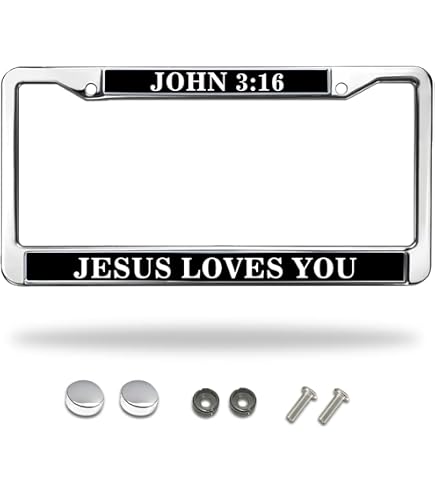 thumbnail interactive-video image 1 of License Plate Frame Metal Chrome 1 of 13