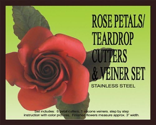Rose Petal/teardrop Cutters & Veiners Set by PETAL CRAFTS