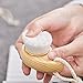 Huluwa Facial Cleansing Brush, Deep Gentle Exfoliation Face Brush with Natural Wood Handle, Soft and Effective Cleaning Facial Skin Care Tool, White