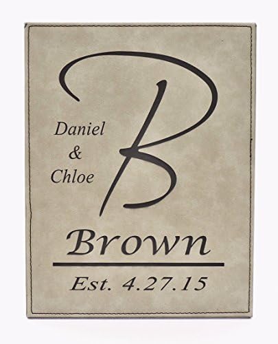 Family Name Personalized Wedding, Anniversary, or Housewarming Gift with Free Customized Monogram
