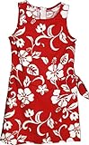 RJC Brand Hibiscus Pareo Girl's Hawaiian Sarong Dress Red 7