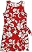 RJC Brand Hibiscus Pareo Girl's Hawaiian Sarong Dress Red 12