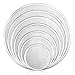New Star Foodservice 50653 Restaurant-Grade Aluminum Pizza Baking Screen, Seamless, 8-Inch