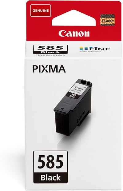 Canon PG-585 Black Ink Cartridge for PIXMA TS7650i TS7750i 180 Page Yield