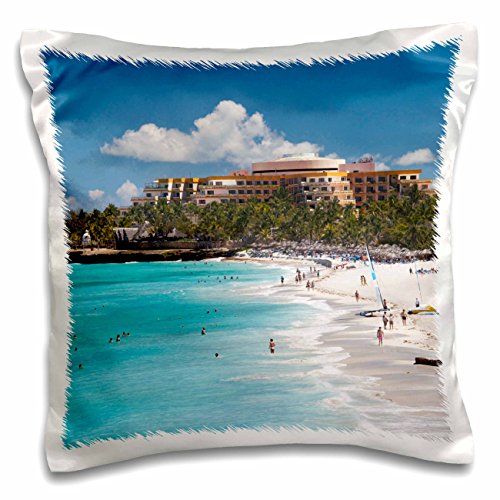 3dRose pc_134662_1 Cuba, Matanzas Province, Varadero, Varadero Beach-CA11 WBI0921-Walter Bibikow-Pillow Case, 16 by 16