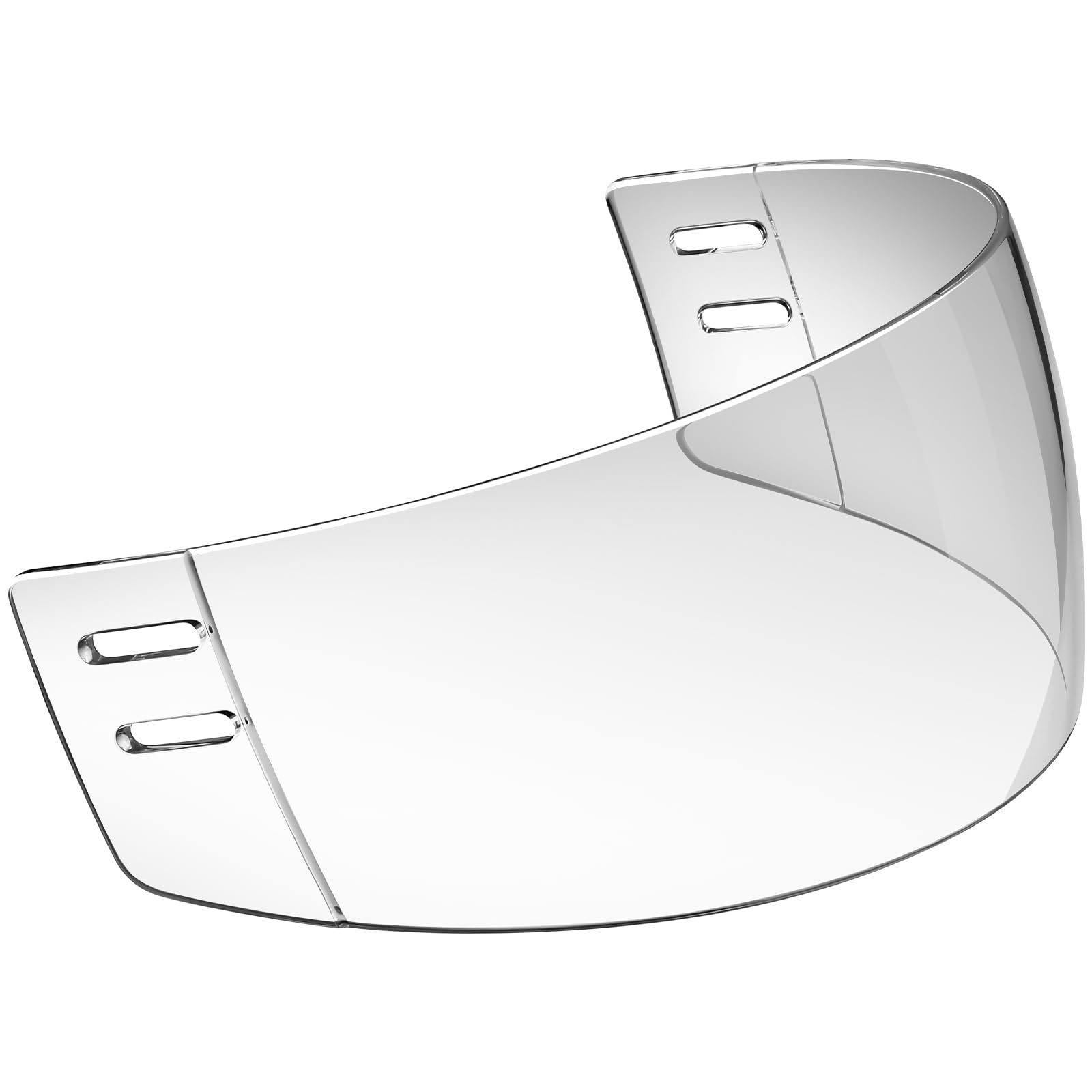 Photo 1 of Copkim Straight Cut Hockey Helmet Clear Visor Vented Cut Anti Scratch Hockey Visor Inside Anti Fog Ice Hockey Helmet Shield Installation Clear Hockey Half Shield Visor
