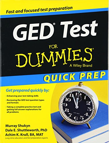 Download GED Test For Dummies, Quick Prep (For Dummies (Career/Education))