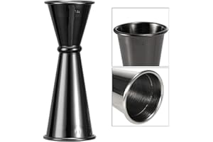 Angzhili Double Cocktail Jigger with Measures Scale Inside,1oz/2 oz Stainless Steel Bar Jiggers Cocktail Shaker Measuring Cup