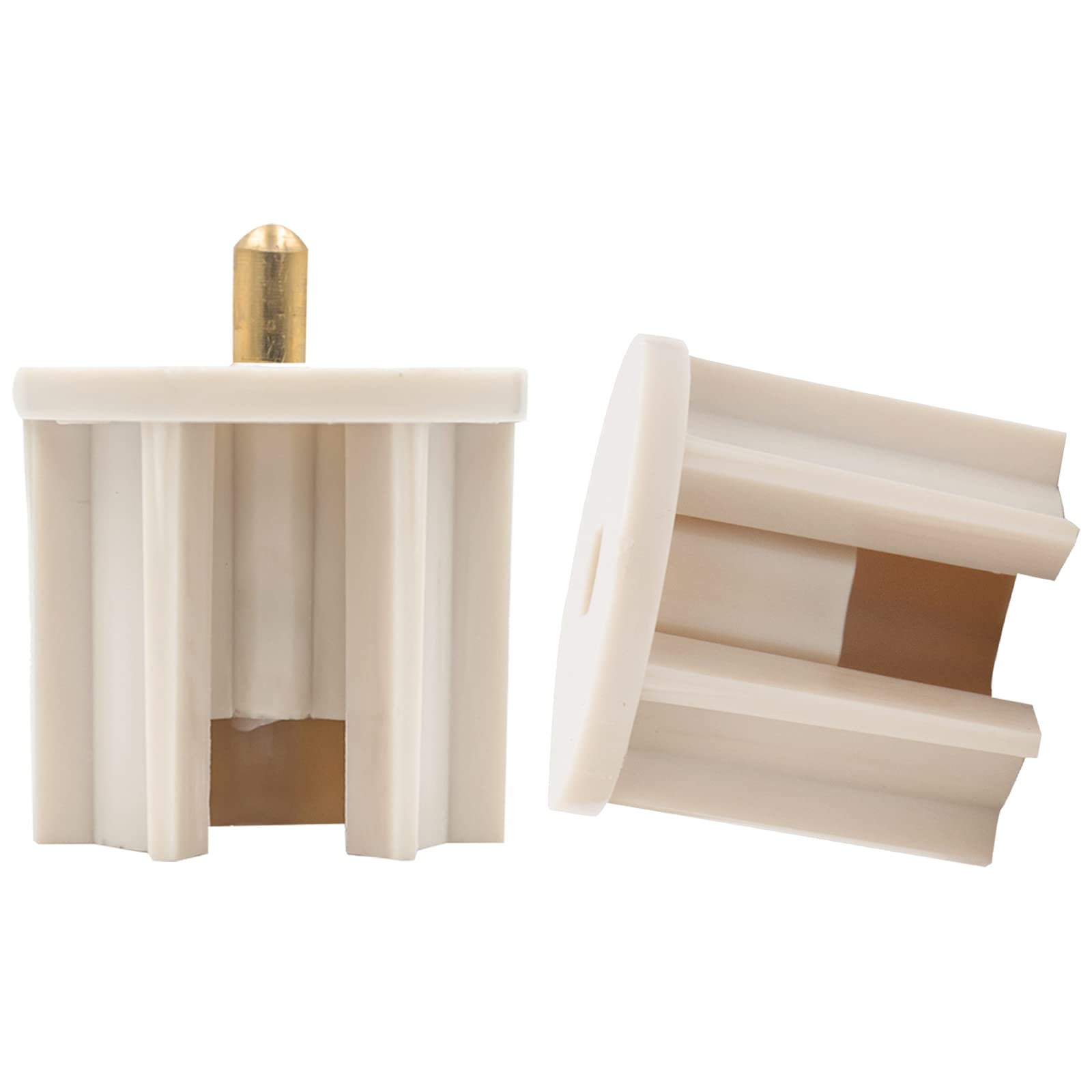 Lihopefe Universal Replacement Mounting Brackets of Exterior Sun Shades Roller up Blinds,Indoor/Outdoor (Beige, 38mm Clutch Plug)