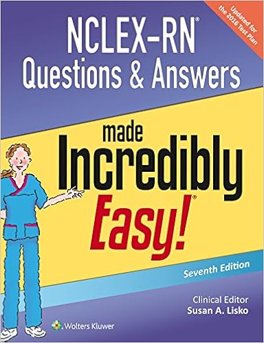 Nclex Rn Questions Answers Made Incredibly Easy Incredibly Easy Series 9781496325495 Medicine Health Science Books Amazon Com