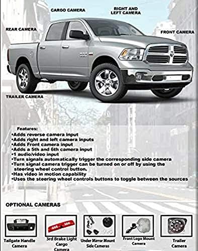 1999-2012 Dodge RAM Multi-Camera System for The MyGIG Radios. Offers Six Camera Inputs + A/V Input into The Factory MyGIG Radio (Cameras not Included)