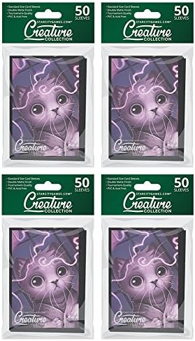 200 String Theory - Star City Games Creature Collection Double Matte MTG Card Game Sleeves (4 x 50 ct. Packs)