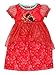 Disney Elena of Avalor Girls Fantasy Gown Nightgown Pajamas (Toddler/Little Kid/Big Kid),Red/Green3T
