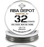 [RBA DEPOT] 100ft - 32 Gauge AWG KA1 FeCrAl Alloy Kanthal Resistance Wire A1