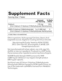 Now Foods HMB doble fuerza Tabletas de 1000 mg – 90 Tab