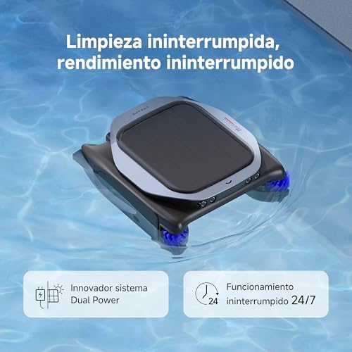 J1 Limpador Robótico de Piscinas, Tecnologia Avançada PoolSense, Limpeza 360°, Operação Contínua 24/7, Planeamento Inteligente de Trajetórias, Controlo de Aplicações