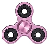 GreenElec EDC Fidget Hand Spinner Triangle Toy, Ultra Durable High Speed Metal Bearing 1-3 min Spins Finger Spinner, Relieve your Stress, Anxiety, ADHD and Boredom, Rose Gold